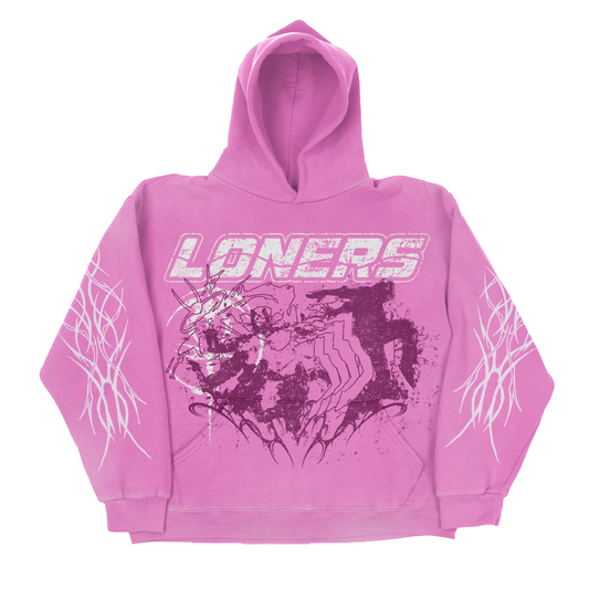 Loners Hoodie Pink